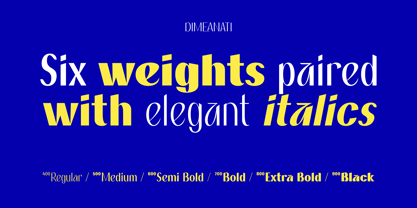 Dimeanati Font Poster 2