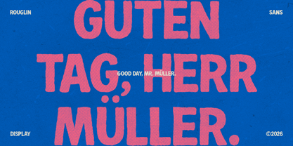 IT Roughlin Font Poster 2