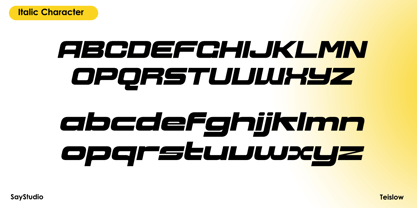 Teislow Font Poster 7
