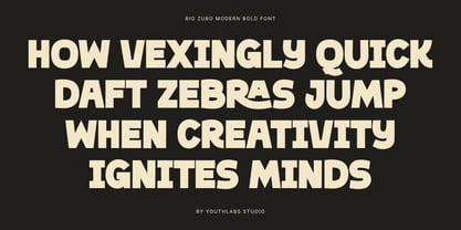 Big Zubo Font Poster 2