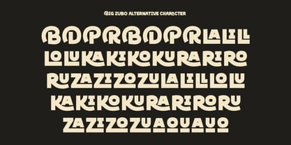 Big Zubo Font Poster 12