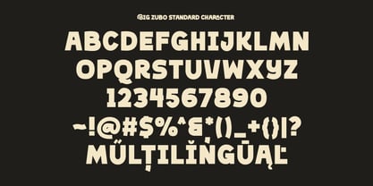 Big Zubo Font Poster 11