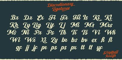 Scriptball Rough Font Poster 4