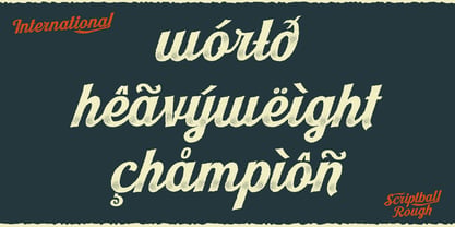 Scriptball Rough Font Poster 5