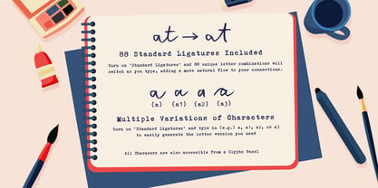 Sunday Sketches Font Poster 9
