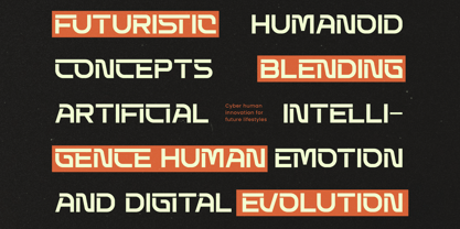 Techetic Human Font Poster 12