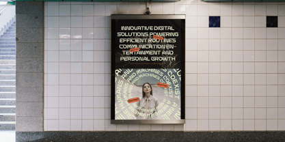 Techetic Human Font Poster 14
