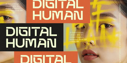 Techetic Human Font Poster 8