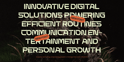 Techetic Human Font Poster 4