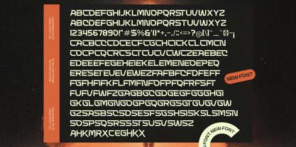 Techetic Human Font Poster 15
