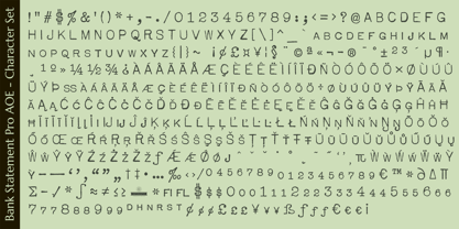 Bank Statement Pro AOE Font Poster 6