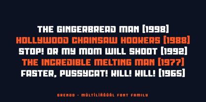 Grendo Font Poster 15