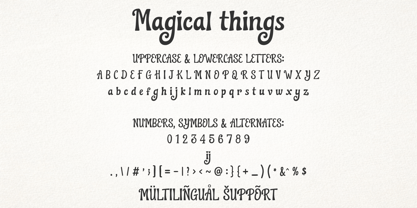 Magical Things Font Poster 7