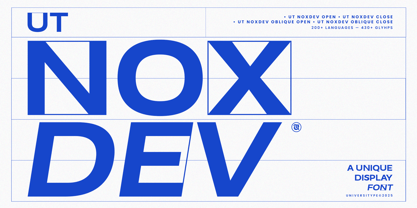 UT Noxdev Font Poster 1
