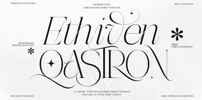 Ethiven Qastron Font Poster 1