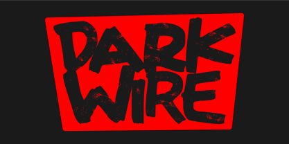 Dark Wire Font Poster 1