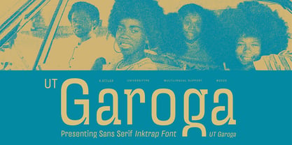 UT Garoga Font Poster 1