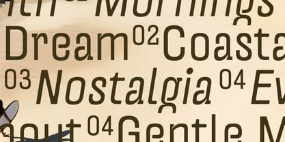 UT Garoga Font Poster 3