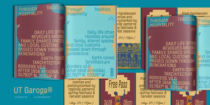 UT Garoga Font Poster 11