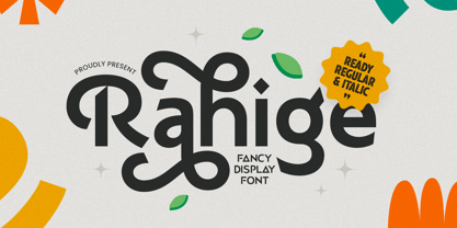 Rahige Font Poster 1
