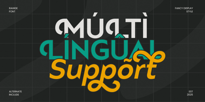Rahige Font Poster 12