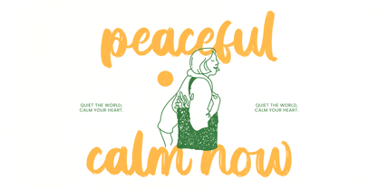 Solitude Mindful Font Poster 3