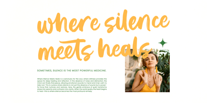 Solitude Mindful Font Poster 11
