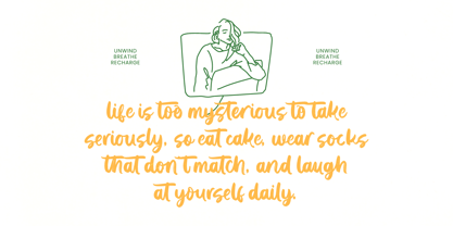 Solitude Mindful Font Poster 14