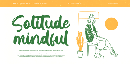 Solitude Mindful Font Poster 1