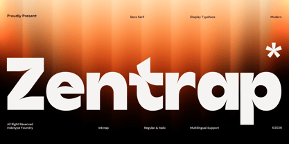 IT Zentrap Font Poster 1
