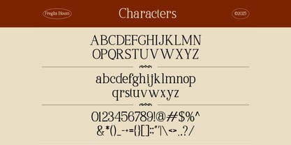 Freglia Bloom Font Poster 2