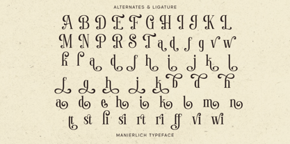 Manierlich Font Poster 7