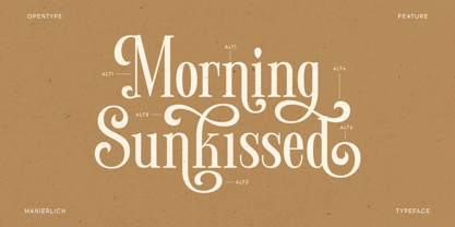 Manierlich Font Poster 3