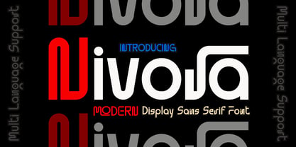 Nivora Font Poster 1