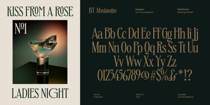 BT Absinotte Font Poster 5