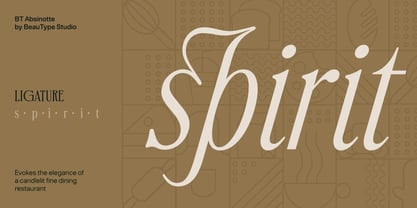 BT Absinotte Font Poster 4