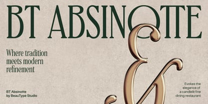 BT Absinotte Font Poster 1