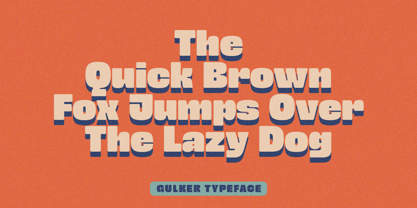 Gulker Font Poster 3
