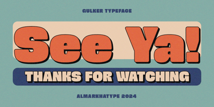 Gulker Font Poster 15