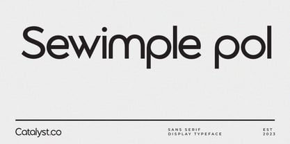 Sewimple Pol Font Poster 1