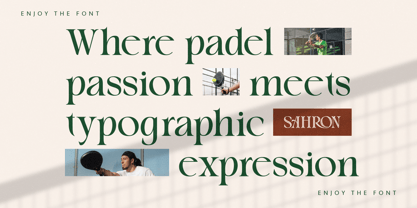 Sahron Font Poster 9
