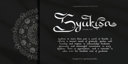 Muqodimah Font Poster 11