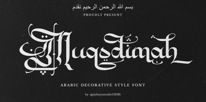 Muqodimah Font Poster 1