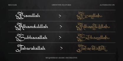 Muqodimah Font Poster 3