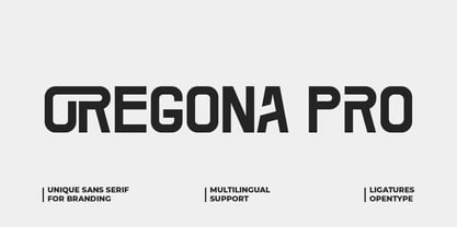 Oregona Pro Font Poster 1