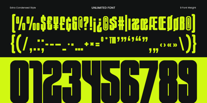 Unlimited Font Poster 13