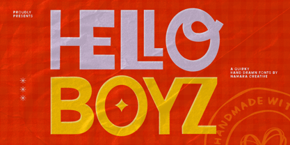 Hello Boyz Font Poster 1