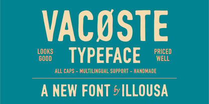SCC Vacoste Font Poster 1