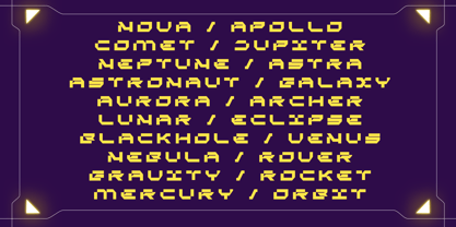 Cyber Grid Font Poster 8