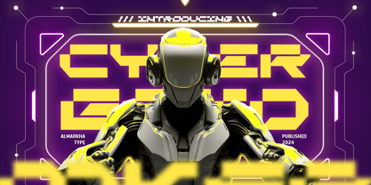 Cyber Grid Font Poster 1